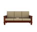 Teak Wood Three Seater Sofa Set Living Room - Image 3