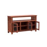 Modern Kitchen Cabinet, Premium Kitchen Furniture,1 Open Shelves & 3 Door Multi-Function, Dust-Proof, Cabinet Visible Doors with Drawer Utensil Holder, For Crokery & Decor For Kitchen & LivingRoom - Image 4