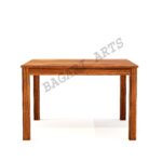 Wooden Solid Sheesham Wood 4 Seater Dining Table with Chairs - Image 2