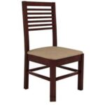 Solid Sheesham Wood Dining Table 4 Seater with Chair Set - Image 5