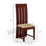 Solid Wood 6 Seater Dining Table Set - Image 3