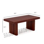 Solid Wood 6 Seater Dining Table Set - Image 4
