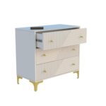 GCA1 WOODZONE Wooden Chest of Drawers | 3 Drawers Dresser - Image 2