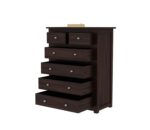 Wooden Chest of Drawers | Console Cabinet for Bedroom, Living & Drawing Room | Multipurpose Storage Dresser with 6 Drawers | Sideboard Cabinet | Solid Wood Sheesham | Walnut - Image 4