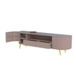 Premium Wooden TV Unit Media Console Cabinet - Image 4