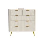 GCA WOODZONE Wooden Chest of Drawer | Warm White - Image 4
