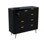 GCA WOODZONE Wooden Chest of Drawers with 5 spacious drawers - Image 4