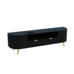 GCA WOODZONE Wooden TV Unit  with 2 Doors Drawers for Living Room | - Image 2