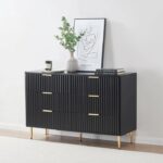GCA WOODZONEWooden Chest of Drawers Cabinet for Bedroom & Living Room