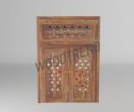WOODTREND Solid Sheesham Wood Inverter Battery Cabinet | Battery Trolley - Image 2
