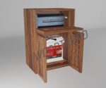 WOODTREND Solid Sheesham Wood Inverter Battery Cabinet | Battery Trolley - Image 3