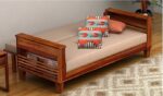 WOODTREND Solid Sheesham Wood Sofa Cum Bed for Living Room - Image 2