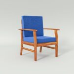 Solid Sheesham Wood Single Seater Sofa Chair for Living Room | Set of 2 - Image 3