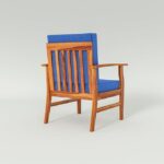 Solid Sheesham Wood Single Seater Sofa Chair for Living Room | Set of 2 - Image 5