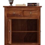 Woodtrend Solid Sheesham Wood Chests of Drawers |Teak Finish - Image 4