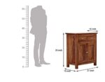 Woodtrend Solid Sheesham Wood Chests of Drawers |Teak Finish - Image 6