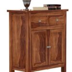 Woodtrend Solid Sheesham Wood Chests of Drawers |Teak Finish - Image 5