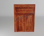 WOODTREND Solid Sheesham Wood Inverter Battery Cabinet | Honey Finish - Image 2