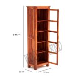 Solid Sheesham Wood Kitchen Cabinet | Honey Finish - Image 4