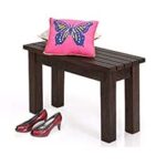 Solid Wood Dining 2 Seater Bench for Living Room | Wooden Bench | Sheesham Wood Furniture | Balcony Garden and Outdoor |Walnut Finish