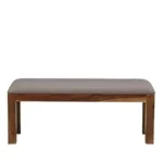 Solid Sheesham Wooden Bench for Living Room | Wood 2 Seater Bench for Sitting | Home Dining Room Furniture | Balcony Garden and Outdoor | Brown Finish