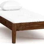 Wooden Solid Sheesham Wood Bed for Bedroom | Termite Free | Teak Wood Bedroom Living Room Home | Without Pillow & Cushions Not Included Single Bed (Natural Finish)