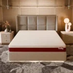 SleepyHug MoodPlay Natural Latex 6 Inch Mattress | TouchSense Technology | Enhanced Impact Absorption and Stable Sleep | Queen Bed Size | Velvet Fabric (LxWxH -75x60x6 Inch)