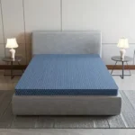 SleepyHug SpineX Essential Orthopaedic Mattress | 4-Inch HR Foam with AirCell Technology | 3-Zone Support for Back Pain Relief & Spine Alignment | 75x48x4 Inch (Double, Blue) | 3-Year Warranty