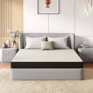 41K9Hd4FFsL._SY300_SX300_QL70_FMwebp_.webp GODREJ INTERIO Mattress Restomagic Dual Comfort 5 Inch King Size Mattress (78 x 72 x 5), 5-Years Warranty, Cream and Dark Grey - Image 1