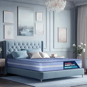 Duroflex Back Magic - Doctor Recommended Orthopaedic High Density Coir, 6 Inch Queen Size Firm Mattress for Back Support & Posture Alignment (78x60x6 Inch) Blue
