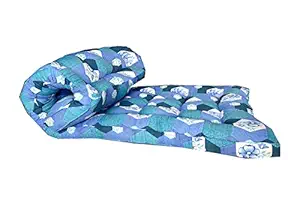 41ODXQxsIOL._SX300_SY300_QL70_FMwebp_.webp Organic Kapok Silk Cotton Ilavam Panju Foldable Hostel Bed Mattress,6.25 x 2.5 ft / 75 x 30 x 3 inch,Multicolour. - Image 1