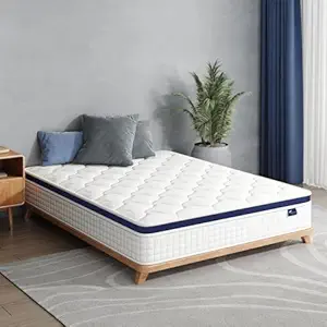 41rt2oJmCL._SY300_SX300_QL70_FMwebp_.webp 5 Zoned Pocket Spring Mattress | High Resilience & Memory Foam Mattress King Size 72x70 | Orthopedic Hotel Feel Gadda with 300GSM Knitted Fabric | King Bed Mattresses, 72x70x8 Inches - Image 1