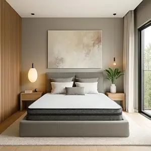 51Yw2nzwtQL._SY300_SX300_QL70_FMwebp_.webp Sleepsutraa Mattress, 4-inch Reversible High Density HD Foam Double Bed Size – Viva, Grey, 72 X 42 X 4 or 6x3.5 feet - Image 1