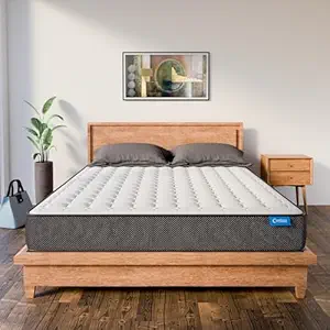 51oZfCYxKTL._SY300_SX300_QL70_FMwebp_.webp Comforto Hybrid King Size Mattress |Pocket Spring with Orthopedic Memory Foam Mattress |100 Nights Trial | Medium Firm Comfort |78x72x10 Inch - Image 1
