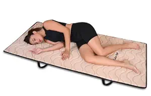 31sx-OwZwhL._SX300_SY300_QL70_FMwebp_.webp Premium Foam Folding/Foldable Mattress for Travel | Portable Roll-Up Floor Guest Mattresses | Easy to Carry/Camping/Picnic/Car/Hostel | Soft/Slim Double Bed Gadda | Beige | 72X48X1 inch - Image 1