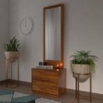 Sheesham wood dressing table with mirror and drawers