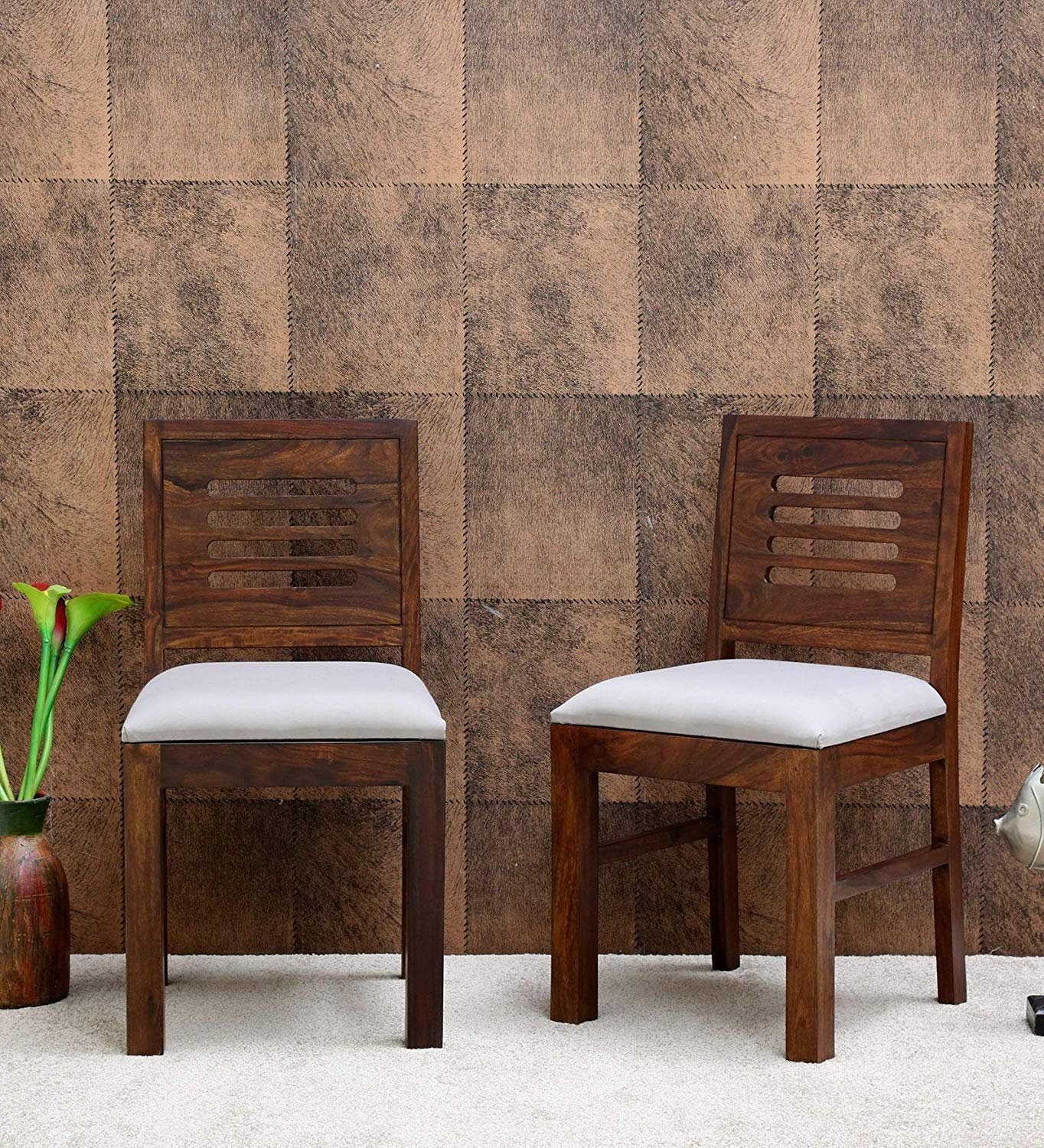81Z4GSPkKaL._SL1500_.jpg Dining Chairs Set of 2 with Cushioned Seats
