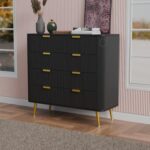 GCA WOODZONE Wooden Chest of Drawers with 5 spacious drawers