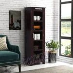 Furniture Sheesham Wood Kitchen Cabinet Storage Unit ||WardrobesCabinet || DisplayCabinet | Walnut Finish