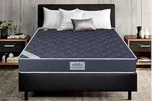 41hMEvI59CL._SX300_SY300_QL70_FMwebp_.webp Springtek Premium Natural Coir Mattress | Medium Firm Support | Orthopedic 4 Inches Coir Bond Bonded Foam Mattress | Spine Back Support Double Size Gadda | Anti Microbial Fabric | 72x48 Inch - Image 1