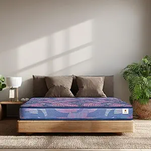 61ClJnsNv9L._SY300_SX300_QL70_FMwebp_.webp Sleepwell Champ Classic Ortho Mattress | Soft Plush Top | Firm Feel Mattress | Back Support | Anti-Bacterial Technology | Triple Layer Quiltec Foam | Single Size | 75X36X4 | 2 Years Warranty - Image 1
